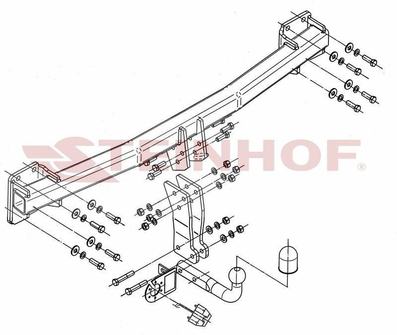 Hak holowniczy Steinhof VW Touareg I 2002-2010