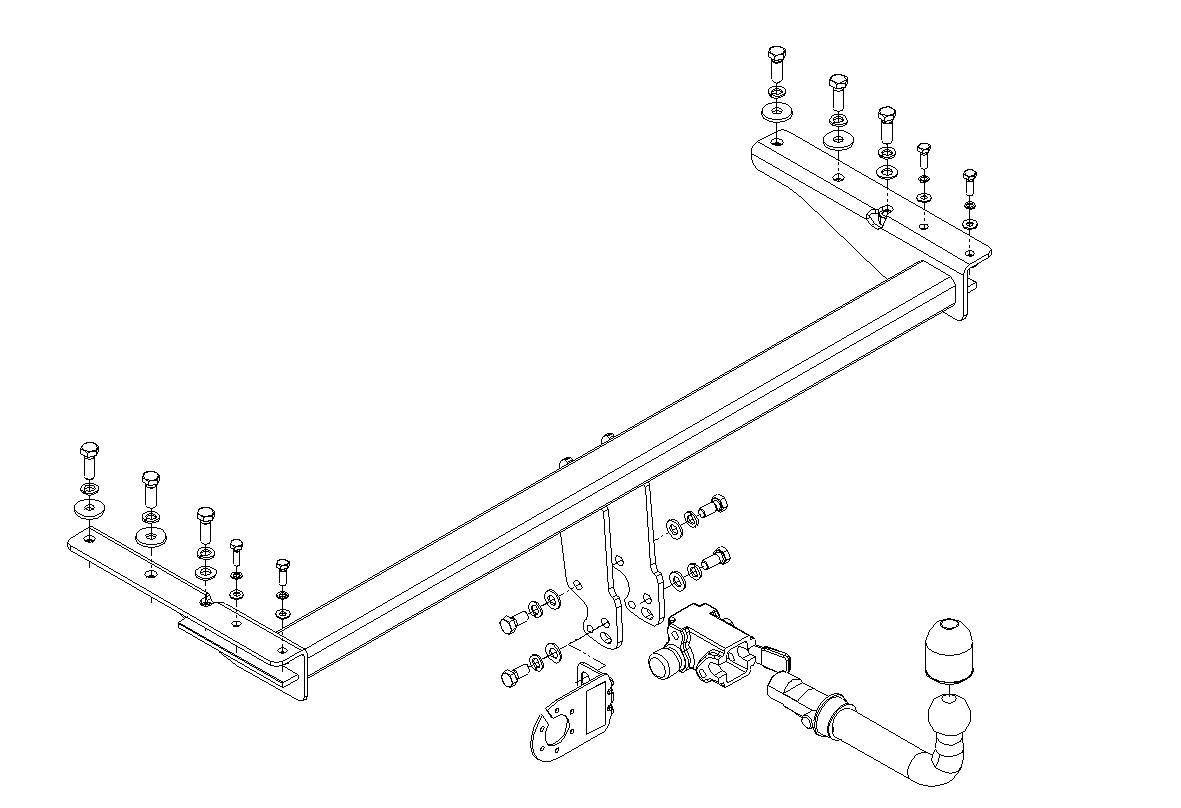 Hak holowniczy Autohak Subaru Legacy Outback 98-03