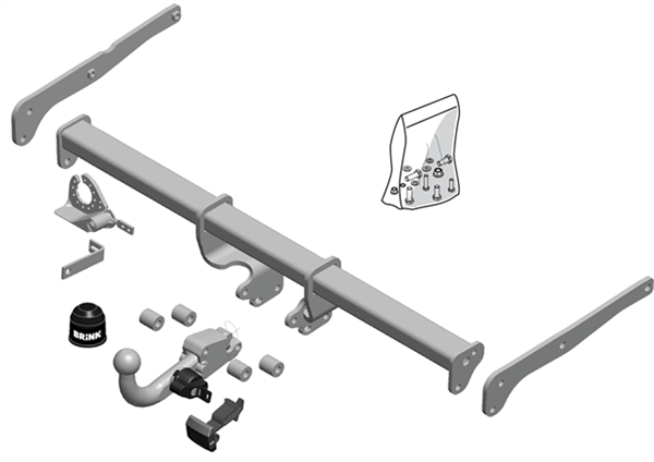 Hak holowniczy Brink 601700