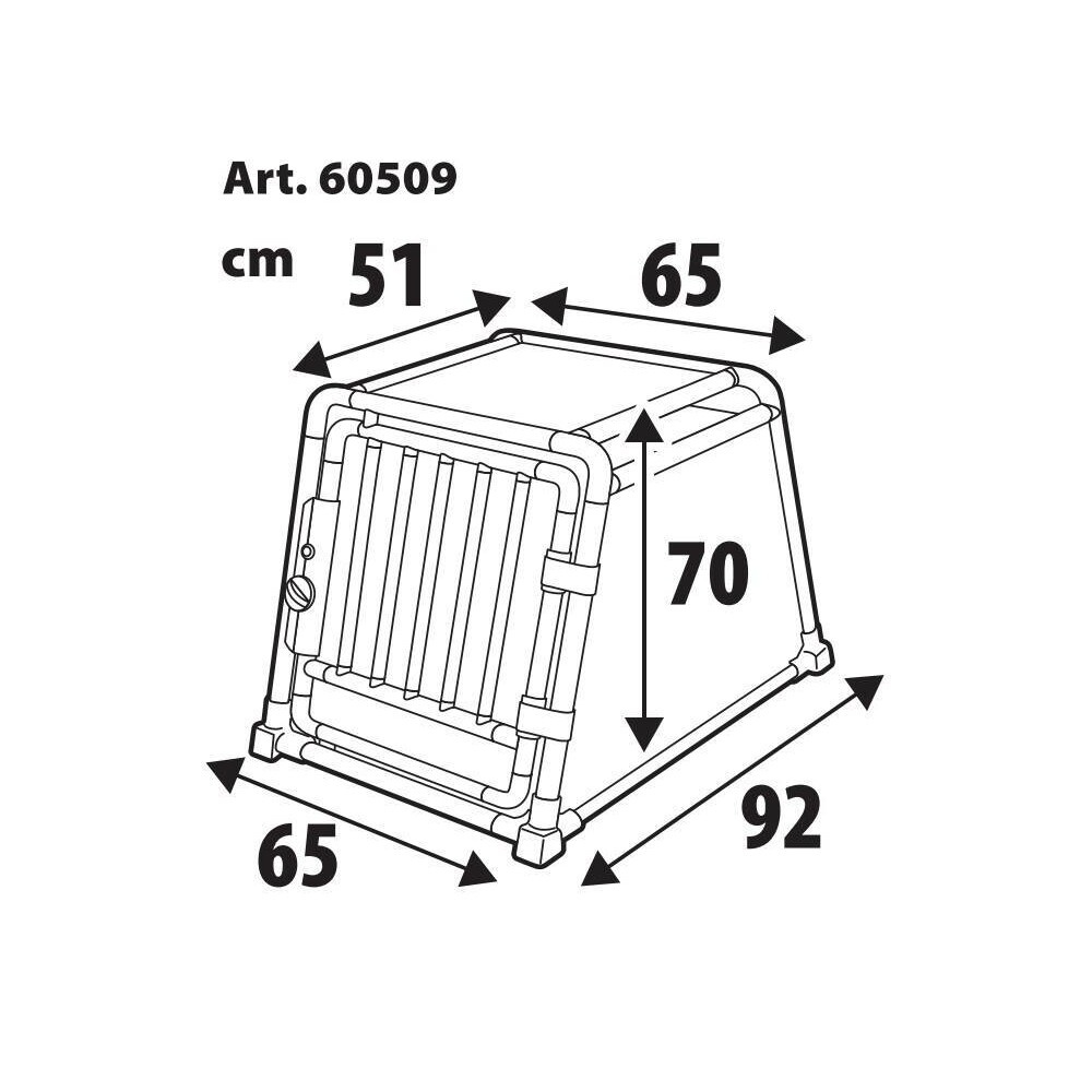 Klatka dla psa Lampa Dog Travel Cage 60509 - 65 x 92 x H 70 cm