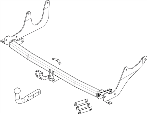 Hak holowniczy Brink 524100