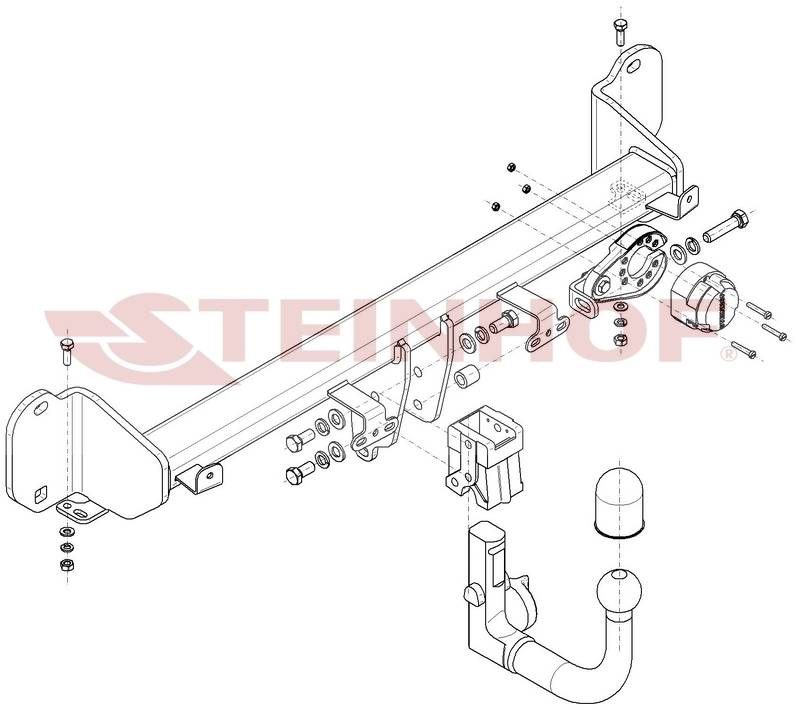 Hak holowniczy Steinhof BMW Seria 3 Touring G21 2019-