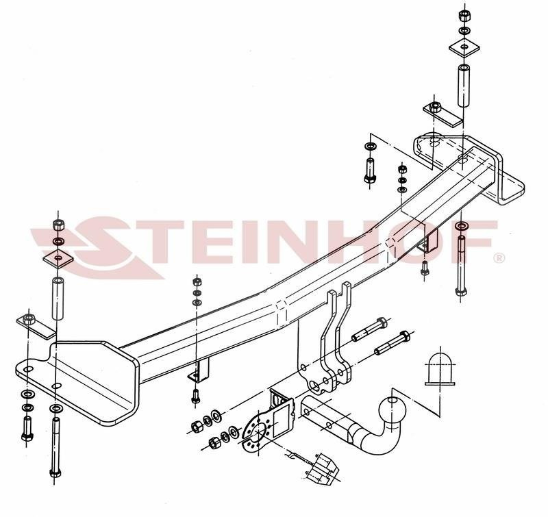 Hak holowniczy Steinhof SsangYong Rexton 07.2006-04.2013