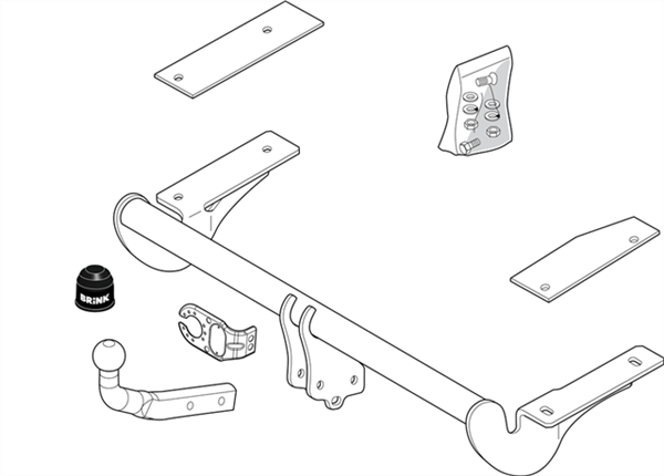 Hak holowniczy Brink Opel Astra G Sedan 1998-2007