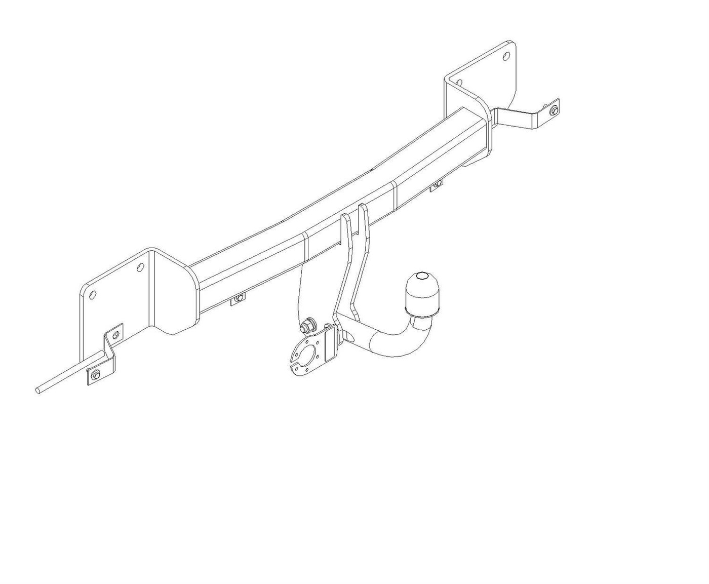 Hak holowniczy Autohak BMW Seria 1 (E81/E87) 3/5drzwi Hatchback 09.2004-08.2011