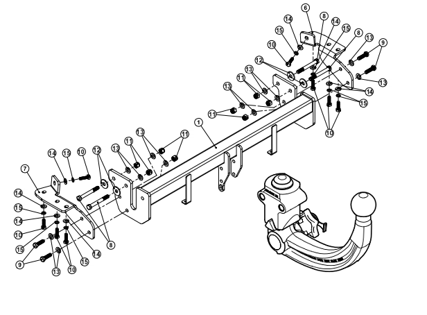 Hak holowniczy Westfalia Citroen C4 Aircross 2012-17 + wiązka