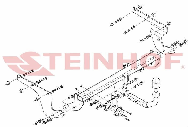 Hak holowniczy Steinhof Toyota Urban Cruiser 2009-2014