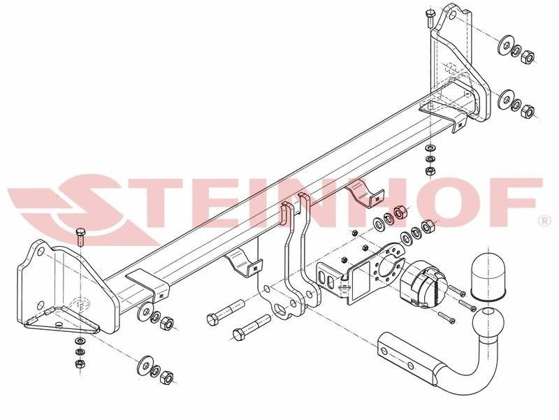 Hak holowniczy Steinhof BMW Seria 5 Gran Turismo F07 2009-2013