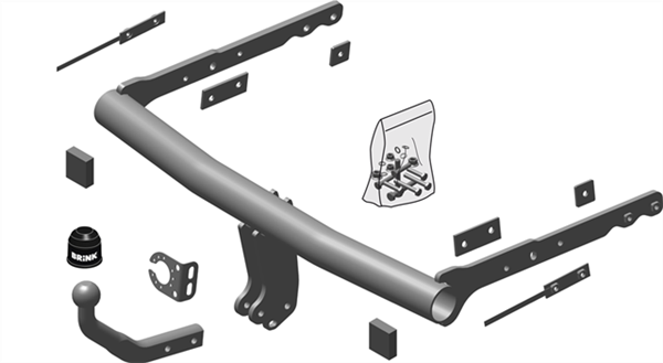 Hak holowniczy Brink 478200