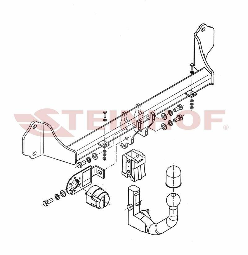 Hak holowniczy Steinhof BMW Seria 5 E61 2004-2010