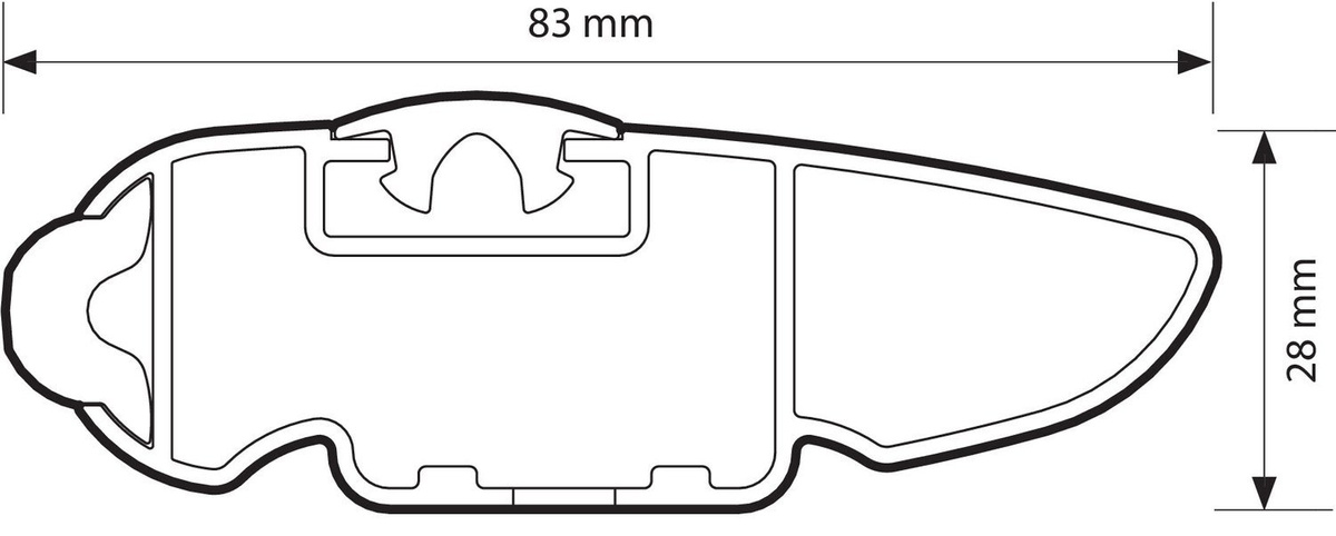 Bagażnik dachowy NORDRIVE Peugeot 308 sw 09/17>08/21 Relingi zintegrowane Również ze szklanym dachem