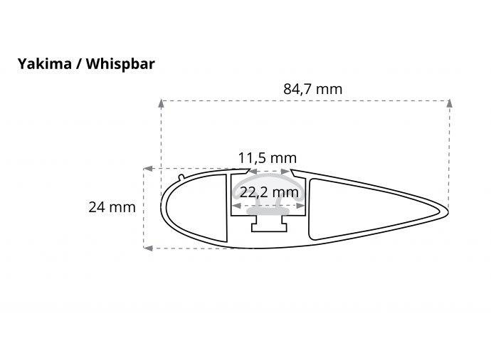 Bagażnik dachowy SILVER Yakima Audi A4 Kombi 2009-