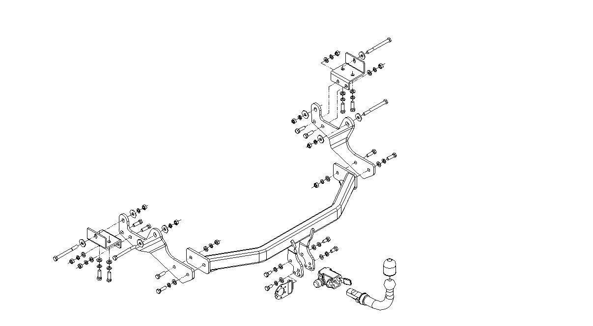 Hak holowniczy Hyundai H1/ H300/ H1 Starex 2008-