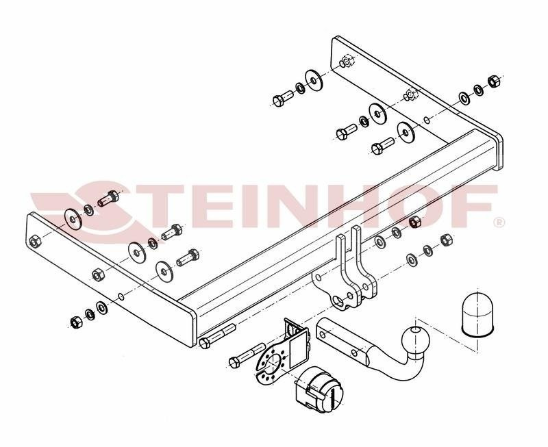 Hak holowniczy Steinhof Volkswagen Transporter T5 2003-09.2009