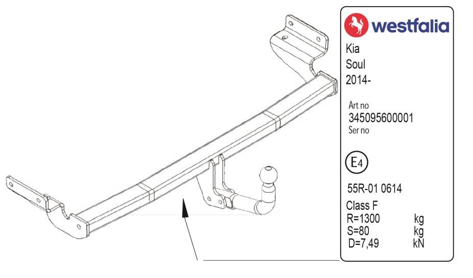 Hak holowniczy Westfalia KIA Soul II 2014-2018 i wiązka