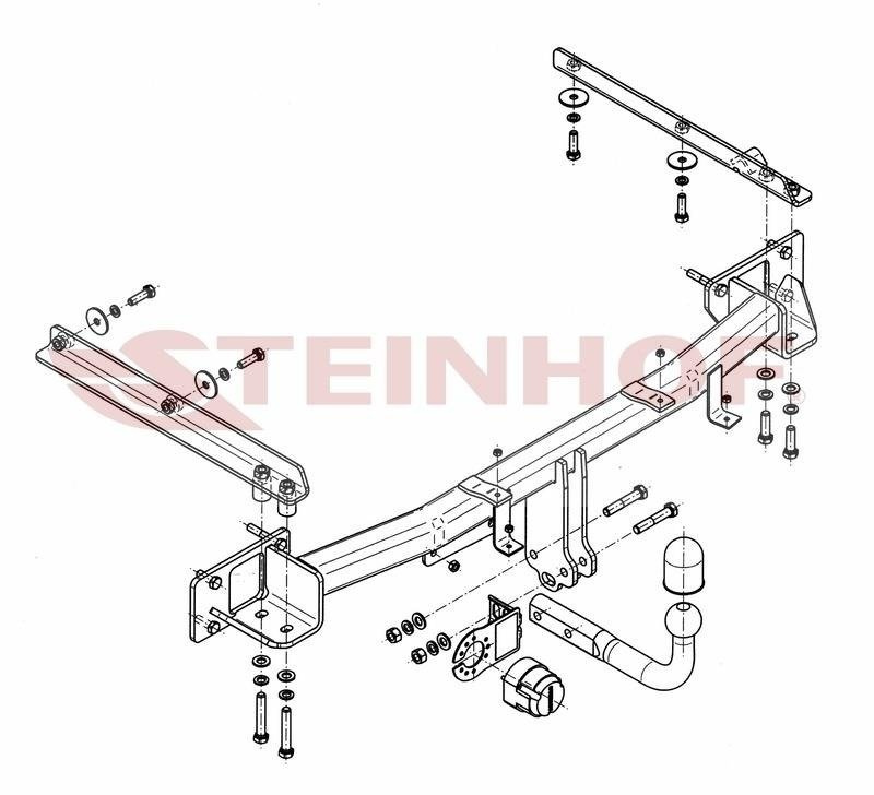 Hak holowniczy Steinhof Mercedes C Klasa W203 2000-2007