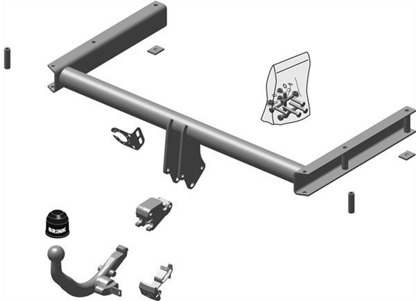 Hak holowniczy Brink Audi A4 B8 Sedan 2008-2015