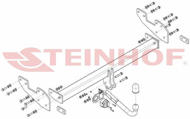 Hak holowniczy Steinhof Toyota Hilux Double Cab 2016-