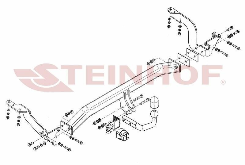 Hak holowniczy Steinhof Peugeot 5008 I 2009-2017