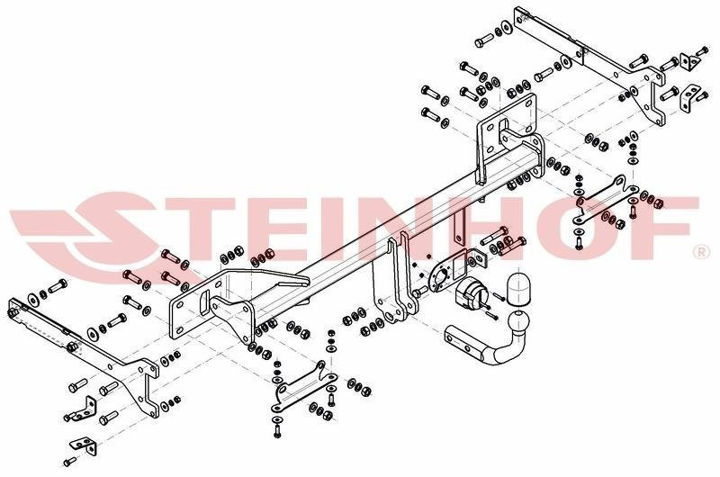 Hak holowniczy Steinhof Mercedes S Klasa W221 2005-2013