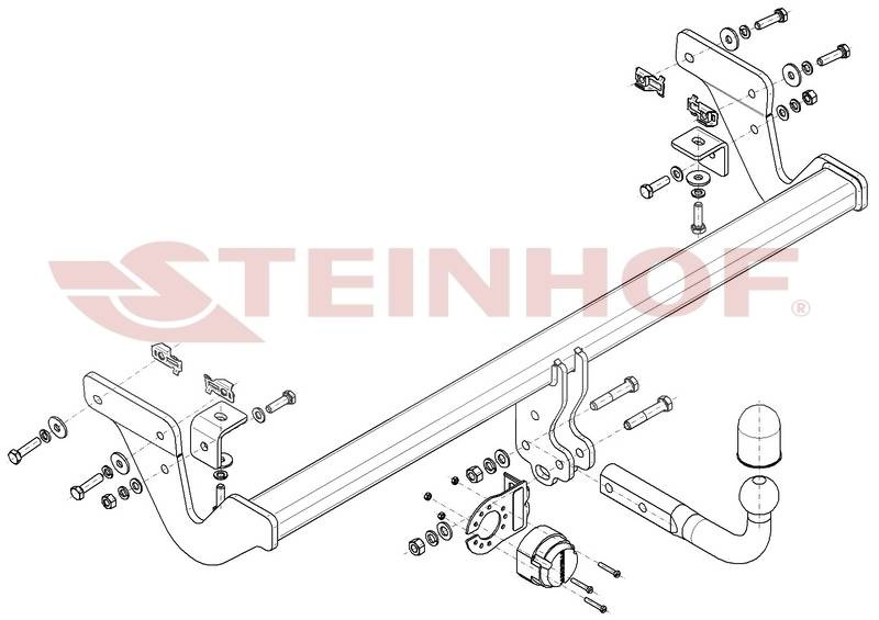 Hak holowniczy Steinhof Peugeot 2008 II 2019-