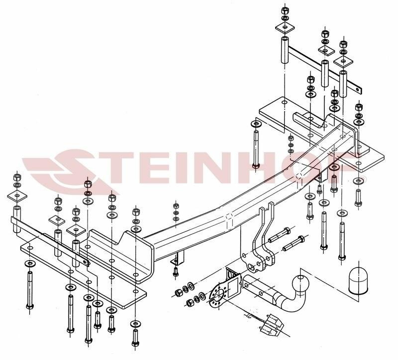 Hak holowniczy Steinhof SsangYong Kyron 2006-2014