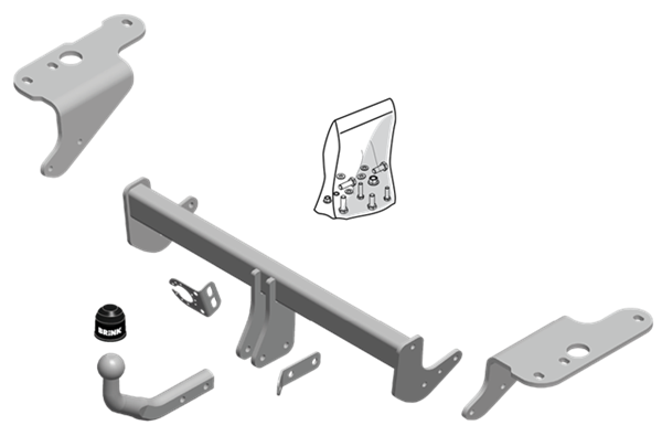 Hak holowniczy Brink Toyota Auris II (E18) Kombi 2013-2018