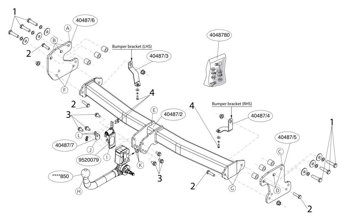 Brink hak holowniczy Kia EV9 2023- + moduł 13-PIN