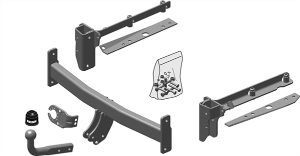 Hak holowniczy Brink Subaru Outback BP Kombi 2003-2009