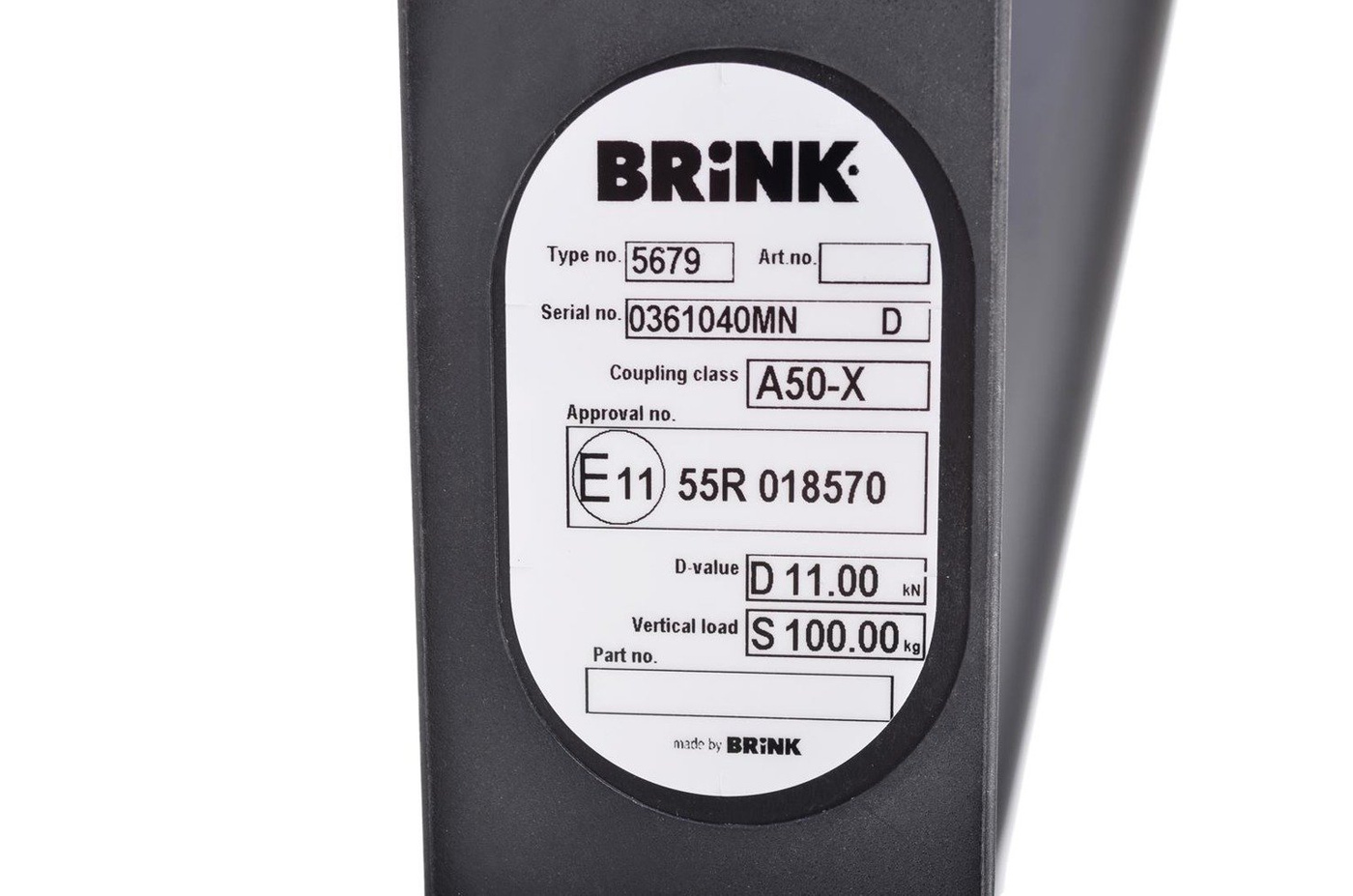 Hak holowniczy Brink 567900