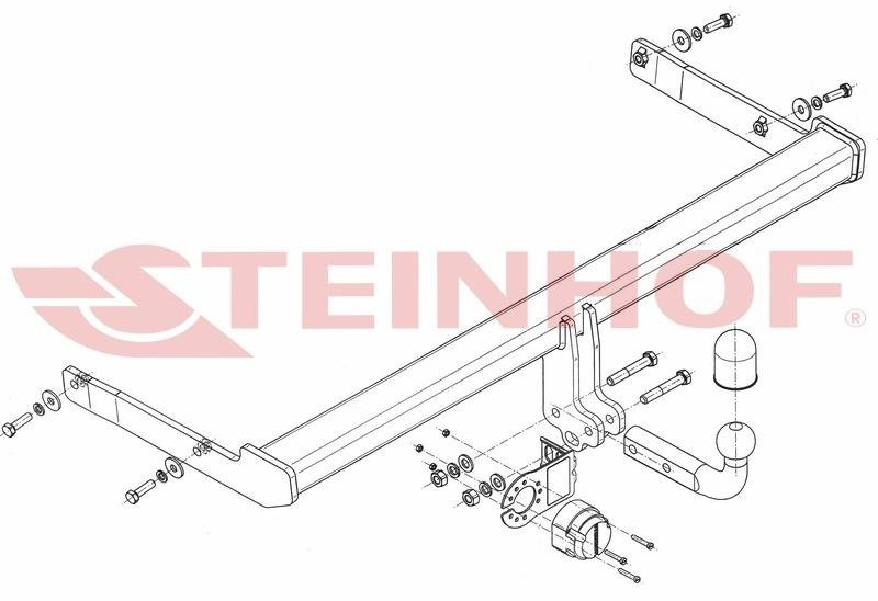 Hak holowniczy Steinhof Volkswagen Passat B8 Sedan 2014-