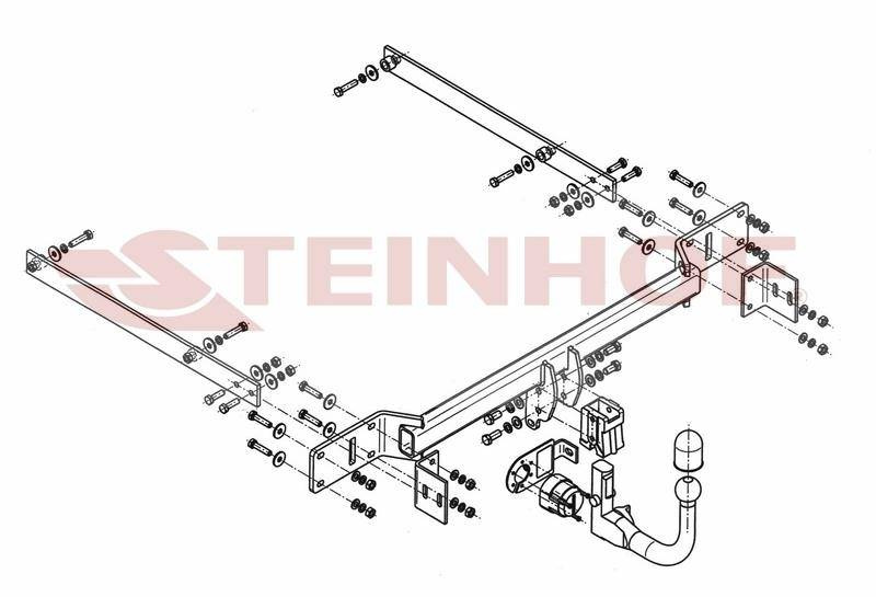 Hak holowniczy Mercedes C klasa W204 2007-2014