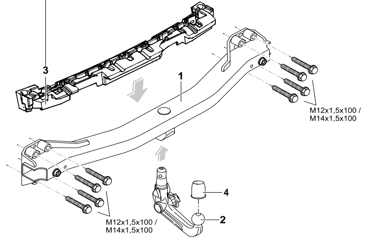 Hak holowniczy Westfalia Porsche Cayenne II (92A) 2010-2017 + wiązka