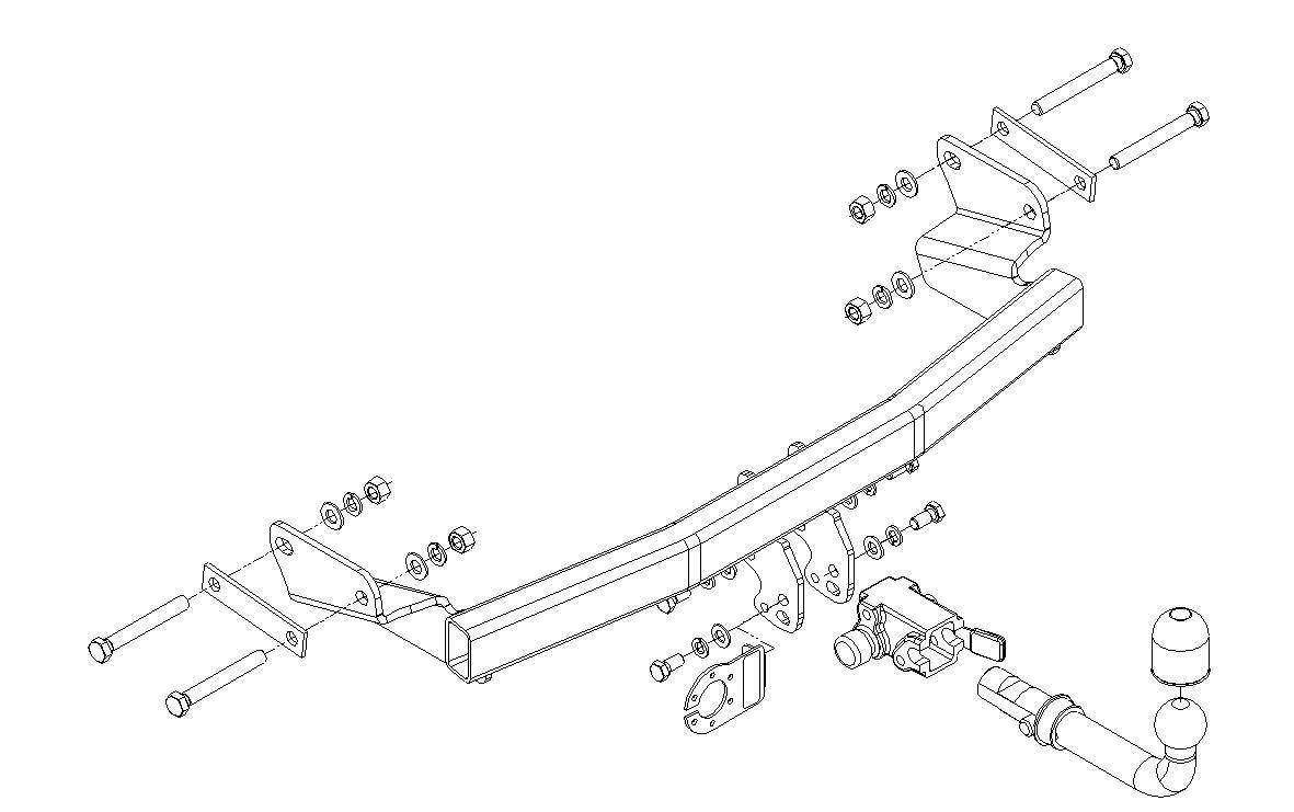 Hak holowniczy Autohak Jeep Compass 2006-2011