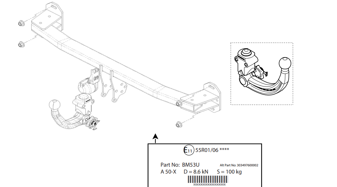 Hak holowniczy Westfalia BMW Seria 1 F40 2019-