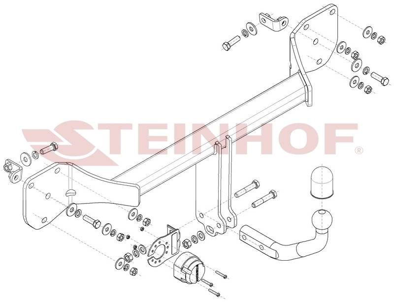 Hak holowniczy Steinhof Mercedes EQA H243 2021-