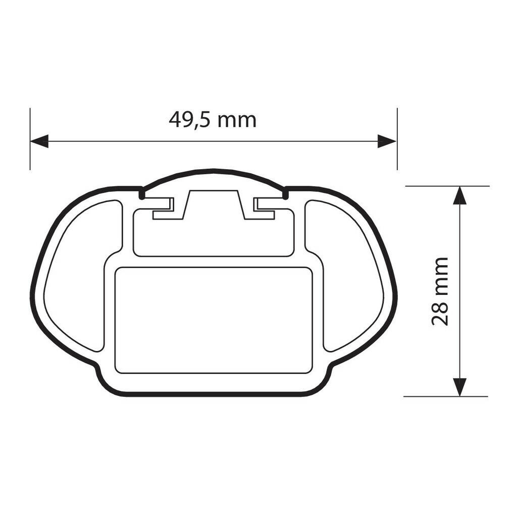 Bagażnik dachowy belki NORDRIVE Chevrolet Cruze sw 09/12>09/15