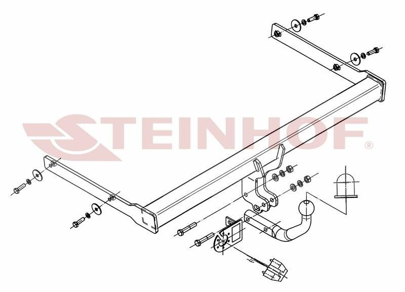 Hak holowniczy Steinhof Skoda Octavia II Kombi 2005-2013