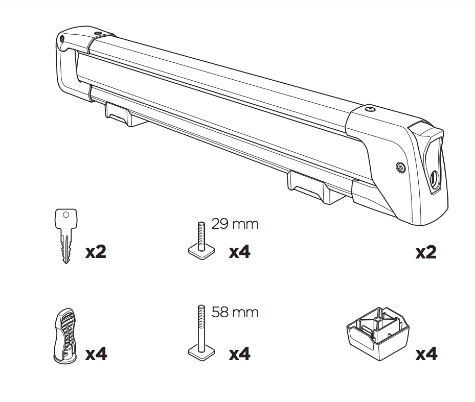 Thule SnowPack M (for 4 pair of skis) 732400