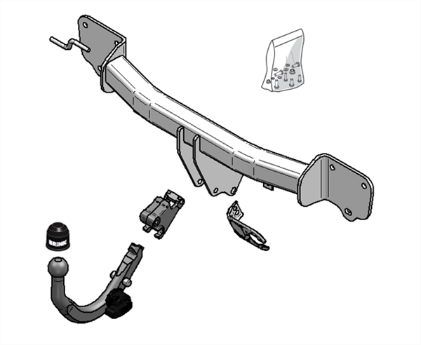 Hak holowniczy Brink BMW Seria 1 (E87) 2004-2011