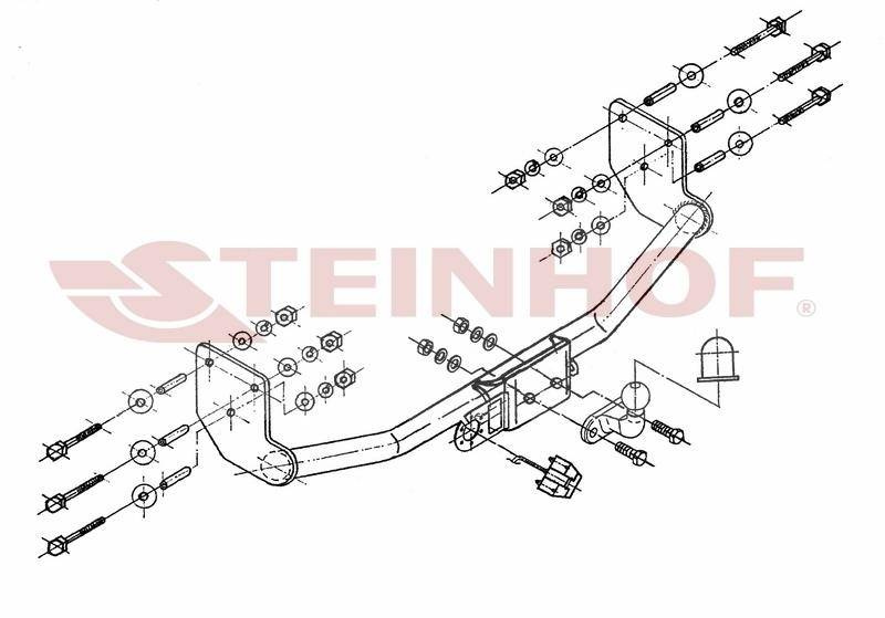 Hak holowniczy Steinhof Mercedes Vito 1996-2003