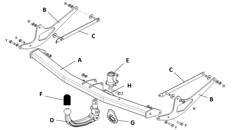 Hak holowniczy Westfalia Renault Talisman sedan 05/2020-