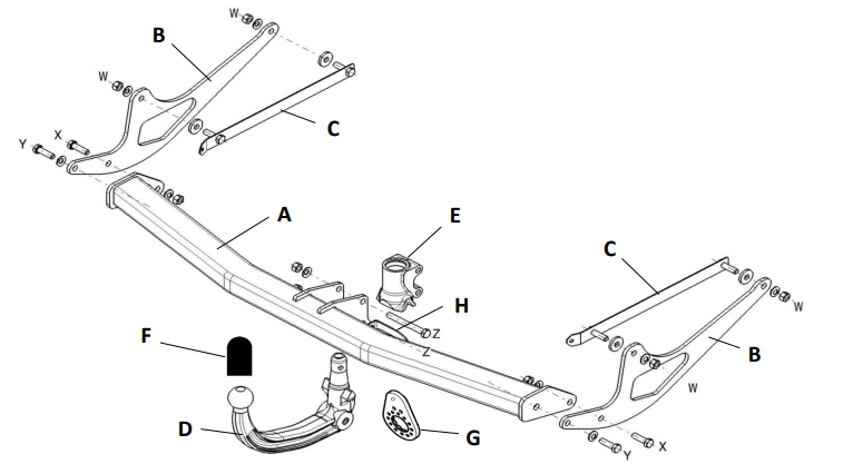 Hak holowniczy Westfalia 316407600001