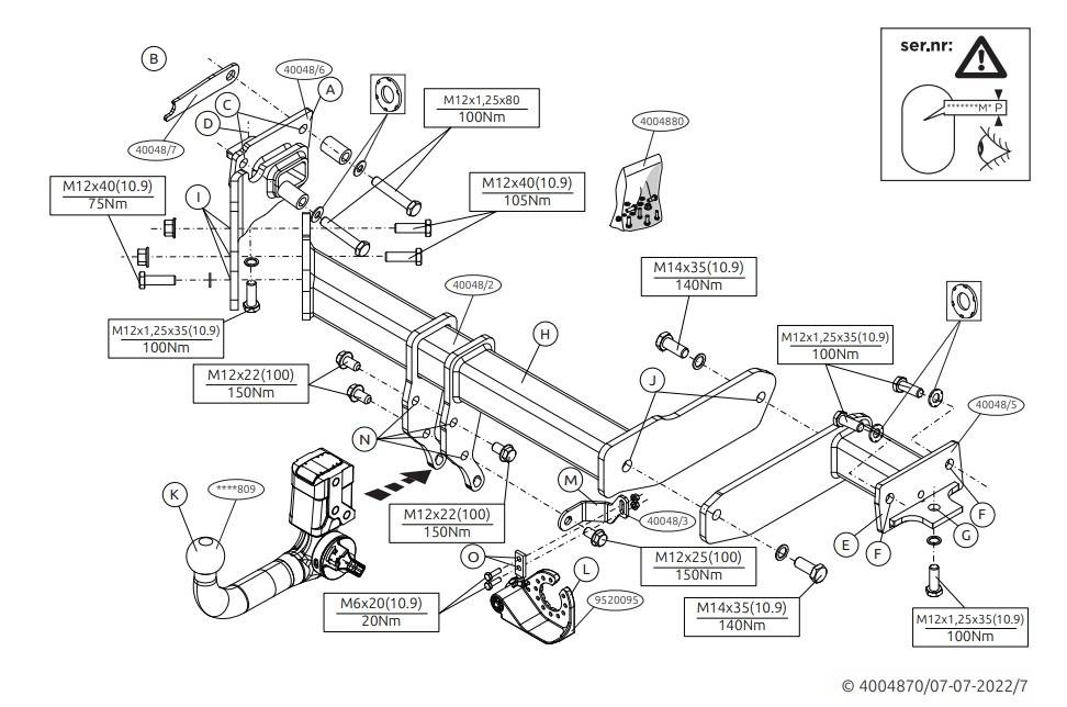 Hak holowniczy BRINK Hyundai SANTA FE IV TM 12.2020-