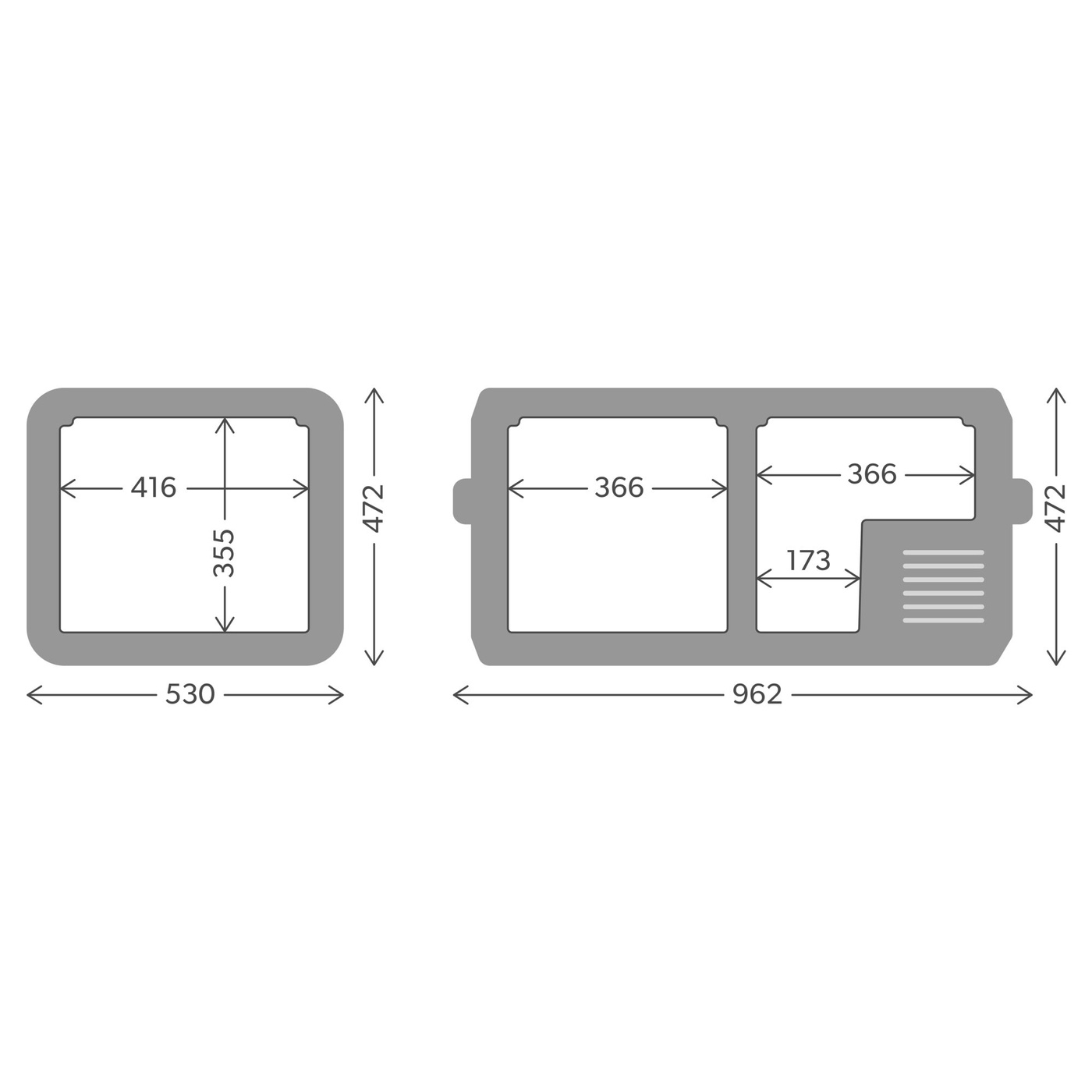 Dometic CFX5 95DZ – Lodówka turystyczna 94l | Dwustrefowa | Kompresorowa | 12/24V, WiFi | 97000050764
