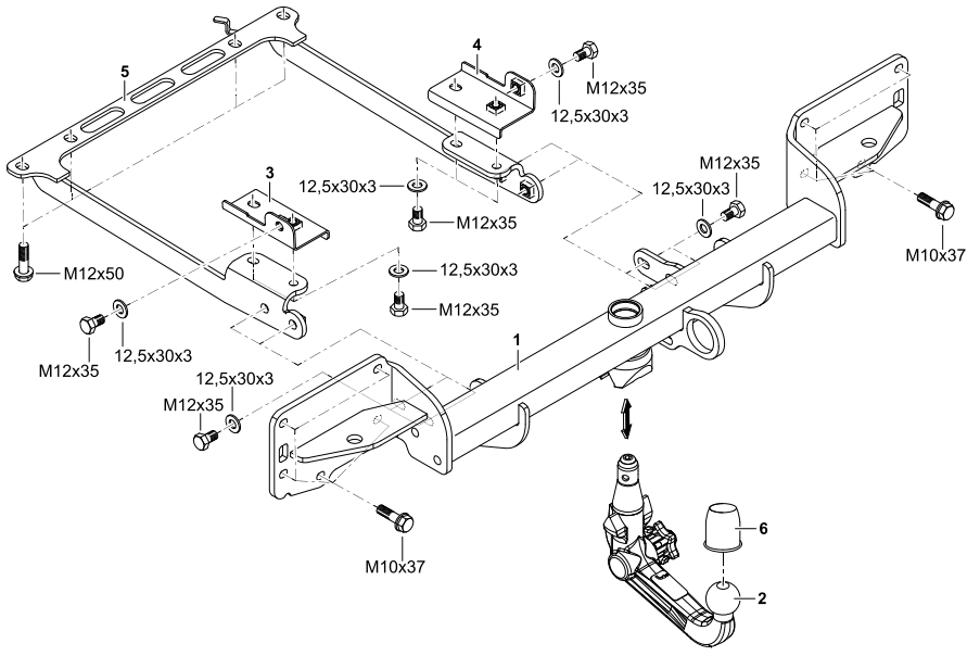 Hak holowniczy Westfalia Land Rover Range Rover (L405) 2012-2021