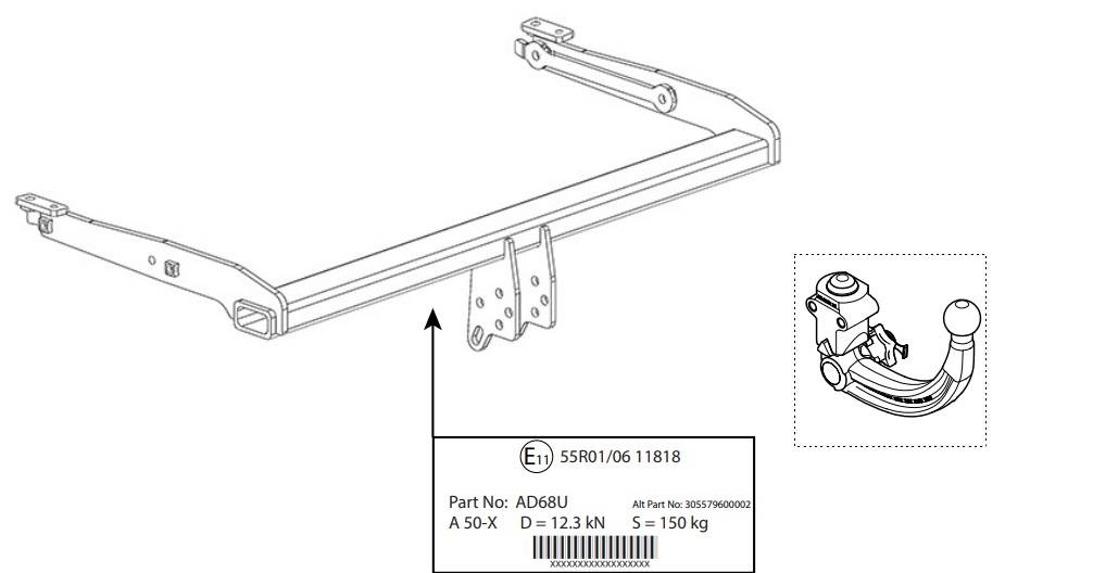 Hak holowniczy Westfalia Audi Q5 II FY 05/2016- 