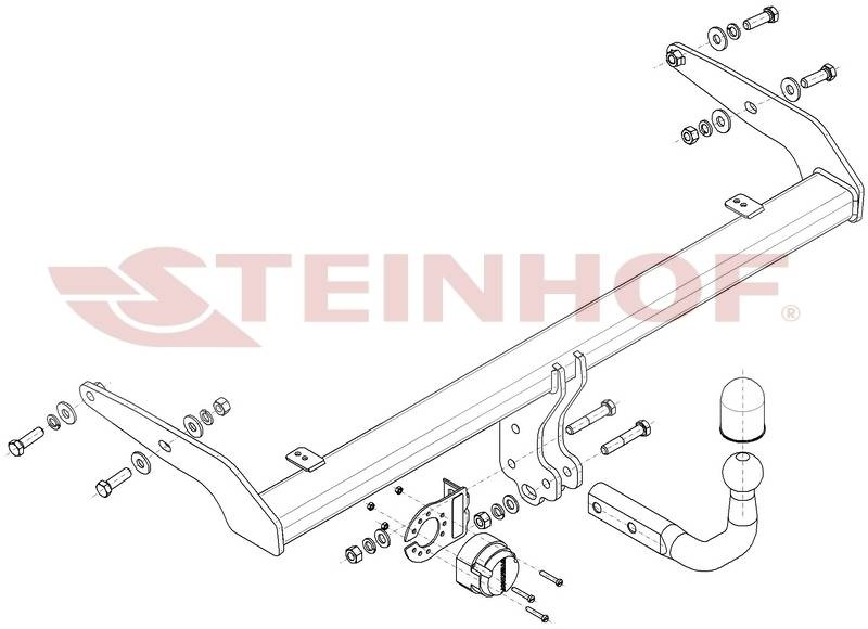 Hak holowniczy Steinhof VW T-Cross C11 2018-