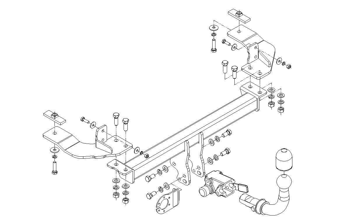 Hak holowniczy Autohak Fiat 500 2007-2015