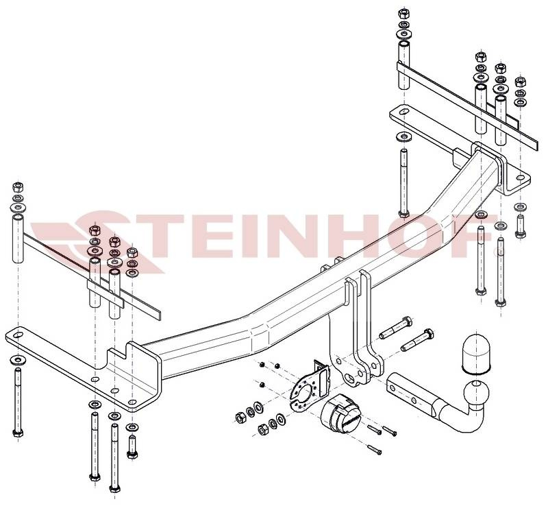 Hak holowniczy Steinhof SsangYong Rexton II 2021-